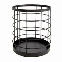 recipiente para utensilios de cocina de acero negro - a18 cm
