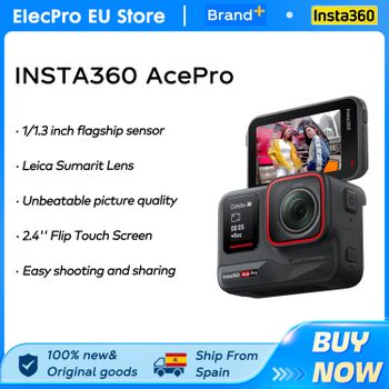 Cámara de Acción Resistente al Agua Insta360 Ace Pro Diseñada con Sensor Leica de 1/1.3