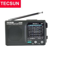 radio portatil tecsun r-909 fmmwsw1-7 receptor de 9 bandas con 360    antena giratoria dx local con conector para auriculares para viajes de personas mayores
