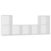 muebles de salon 3 uds  mueble tv madera de ingenieria gris brillo cfw46392