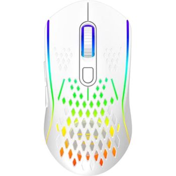 Proove Ratón Gaming inalámbrico 4800 DPI Blanco RGB iluminación