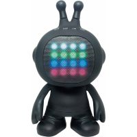lexibook iparty altavoz bluetooth con forma de robot y efectos luminosos negro