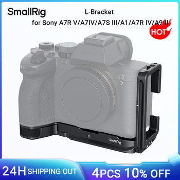 Soporte en L SmallRig para Sony Alpha 7R V / Alpha 7 IV / Alpha 7S III / A1 / Alpha 7R IV / A9 II con orificio roscado de 1/4