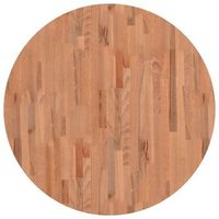 tablero de mesa  tablero escritorio redondo de madera maciza de haya o90x15 cm