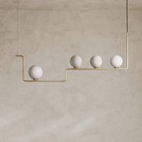 lampara colgante lineal 4 luces