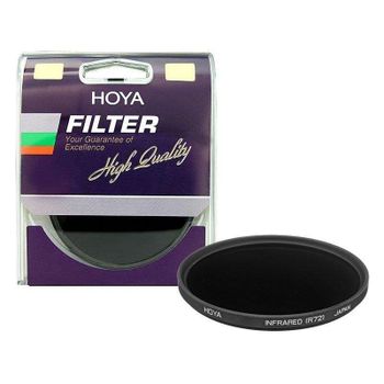 Filtro de lente Hoya R72 Infrared 55 mm negro para fotografía IR