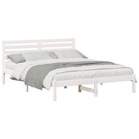 cama matrimonial  cama para adulto  estructura de cama 160 x 200 cm madera de pino macizo