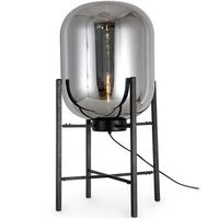 lampara de pie - lampara de salon de diseno - grande - grau humo
