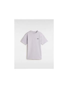 Camiseta Vans Left Chest Logo Em Eveni Ng Haze Mujer