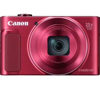 Canon PowerShot SX620 HS Superzoom Compact Camera - Red, Red