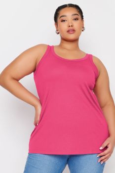 Yours Top Rosa De Tirantes, Mujer Curvy Y Tallas Grandes, Yours