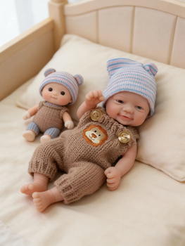 Muñeca de silicona realista de 7 pulgadas, micro prematuro, cuerpo completo, reborn, antiestrés, juguete realista para aliviar el estrés y brindar confort.