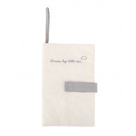 Portapañales bordado Dream Big Beige