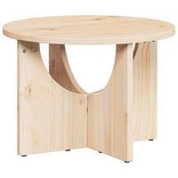 mesa de cafe natural 50 x 50 x 35 cm madera maciza de pino vidaxl