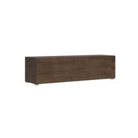 mueble de tv abatible con paso de cables l1536 h40 p392 con patas de nogal