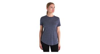 Camiseta de mujer icebreaker  p merino  strong 125 cool lite sphere  strong   p 3 azul