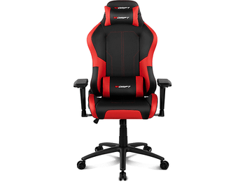 Silla gaming - Drift DR250, Reposabrazos 4D, Cojín cervical y lumbar, Reclinable, Giratorio, Rojo