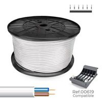 cable electrico multi-conductor sediles blanco 2 x 1 mm 300 m h05vv-f