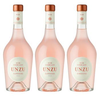 Unzu Rosado - Con Crianza Parcial Sobre Lías - 6 Meses - Pack 3 Botellas - Pack 3 Botellas 75 Cl - 13% Vol.