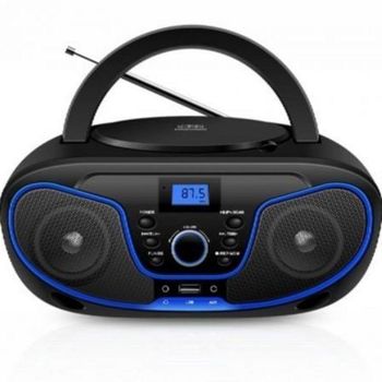Radio CD Daewoo DW3012 Bluetooth USB Ecualizador 4W Negro y Azul