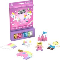plus-plus r bloque de actividad infantil  125 piezas  tema de cuento de hadas unicornios y princesas  juego de construccion infantil a partir de 5 anos  juguete educativo