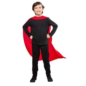 Capa De Superman Para Niños Con Capa Roja Larga Y Emblema En La Espalda