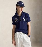 polo ralph lauren para hombre 710b21921001 polo con big pony custom slim fit marino m casual algodon manga corta