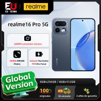 nuevo lanzamiento version ue del smartphone realme 16 pro 5g con camara lumacolor de 200 mp pantalla amoled de 6500 nits bateria de 6500 mah y carga de 45 w