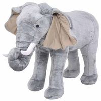 elefante de peluche de pie gris xxl vidaxl