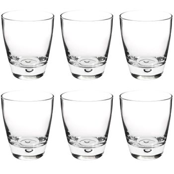 Vaso de vidrio transparente