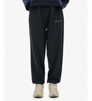 Superdry para mujer. W7011169A Pantalón Jogger Boyfriend marino (XXS), Casual, Algodón
