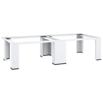 Pedestal Doble De La Lavadora Y La Secadora Blanco Vidaxl