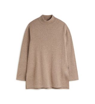 ECOALF para mujer. MCWGAKNPALNA0653W24-389 Jersey Palna marrón (XS), Casual, Manga larga, Sostenible, Lana reciclada