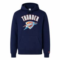 sudadera oklahoma city thunder team logo new era regular hoody azul