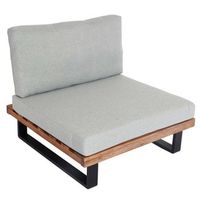 sillon de jardin en aluminio y madera de acacia confort y elegancia 040006844
