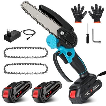 Sierra Eléctrica Inalámbrica Automática de 6 Pulgadas para Jardín y Corte de Madera, Herramienta de Corte para Batería Makita de 18V