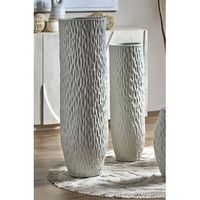 vasija ceramica adara text colmenilla beige s2 30dx100cm