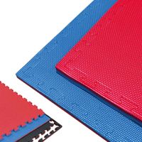 jowy tatami puzzle 100 x 100 x 2cm  goma eva reversible azulrojo o rojonegro  modelo t  esterilla para artes marciales yoga fitness y suelo tatami japones