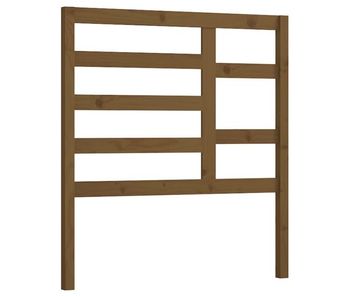 Vidaxl cabecero de cama madera maciza de pino marrón miel 81x4x104 cm