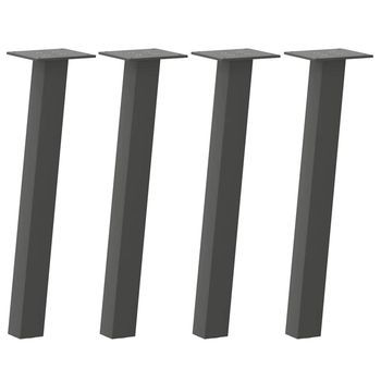Mesa De Centro  40 X 40 X 1,2 Mm  Acero - Antracita