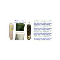pluvia malla plastica cuadrada 390gm2 blanca 10x10x1m r25m