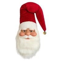 figura colgante papa noel ultrarealista 47x75x14 cm decoracion