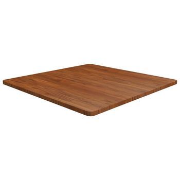 Tablero De Mesa Cuadrada Madera Roble Marrón Oscuro 90x90x2,5cm Vidaxl