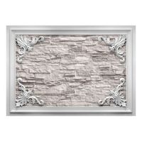 papel pintado 3d - brick in the frame beige 350x245 cm