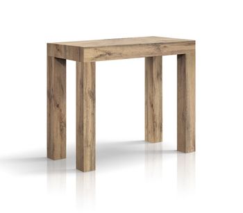 Consola extensible efecto roble 90×45 cm - 90×300