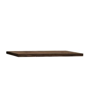 Estantería de madera maciza flotante acabado nogal 160x3,2cm