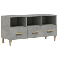 mueble tv  mueble de salon  armario tv madera de ingenieria gris hormigon 102x36x50 cm