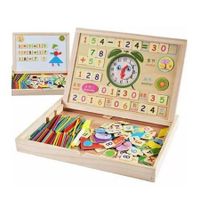 multi-functional wooden magnetic box educational toy
