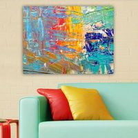pintura decorativa lienzo 36227309070100 multicolor 70x100 cm