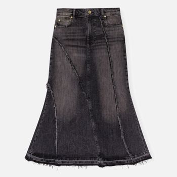 Ganni Tint Edge Denim Midi Skirt - 38